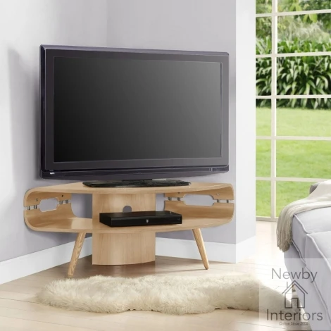 Jual Havana Curve Oak Corner TV Stand (JF701)
