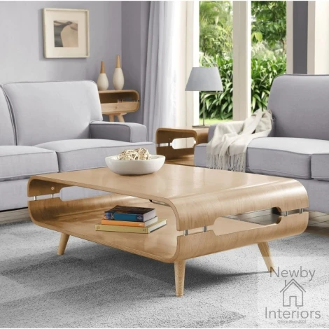 Jual Havana Curve Oak Coffee Table (JF703)