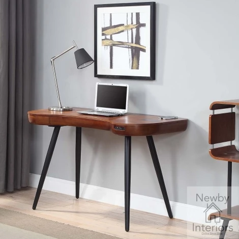 Jual San Francisco Walnut Smart Speaker Charging Desk