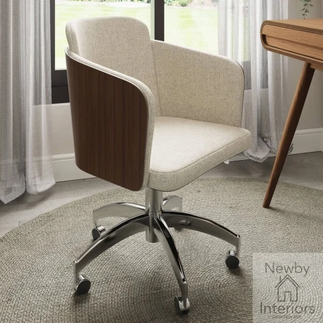 Jual San Francisco Walnut Fabric Office Chair