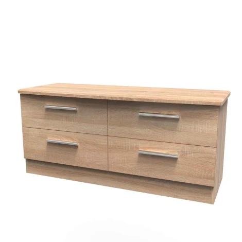 KNI036-BO-BO - Knightsbridge Bardolino Oak 4 Drawer Bed Box