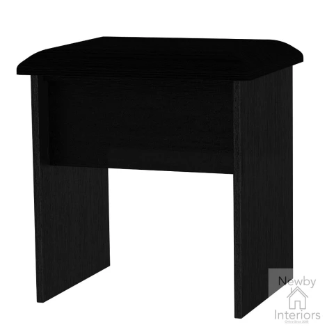 KNI040-CG-BM - Knightsbridge Cream Gloss & Black Matt Vainty Stool