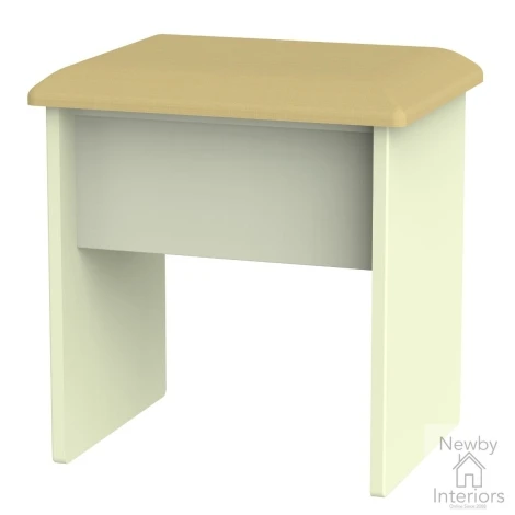 KNI040-CG-CM - Knightsbridge Cream Gloss Vainty Stool