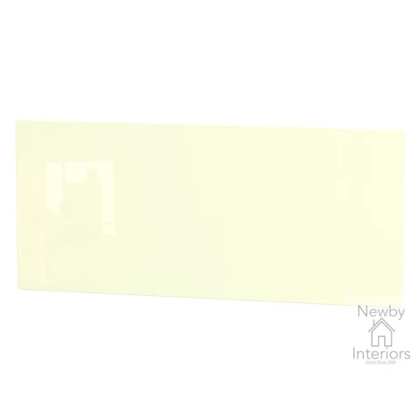 KNI075-CG-CM - Knightsbridge Cream Gloss 3ft Single Headboard