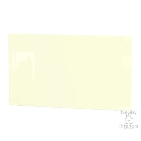 KNI075-CG-OK - Knightsbridge Cream Gloss & Oak 3ft Single Headboard