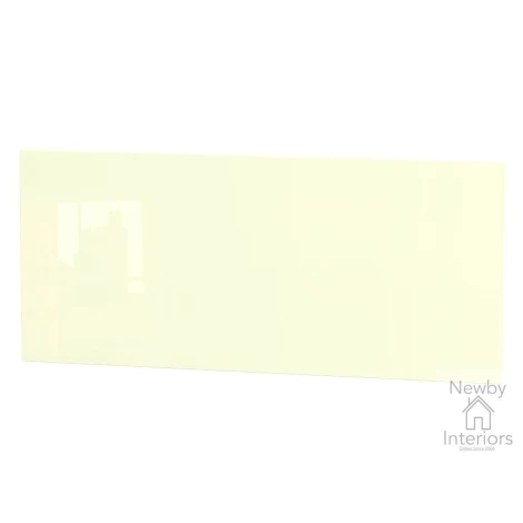 KNI076-CG-NW - Knightsbridge Cream Gloss & Noche Walnut 4ft Small Double Headboard