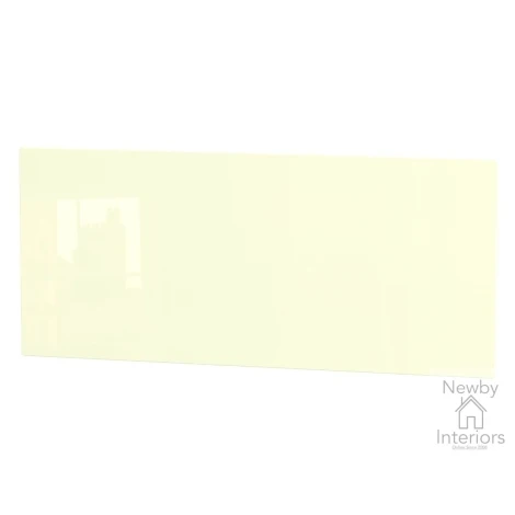 KNI076-CG-OK - Knightsbridge Cream Gloss & Oak 4ft Small Double Headboard