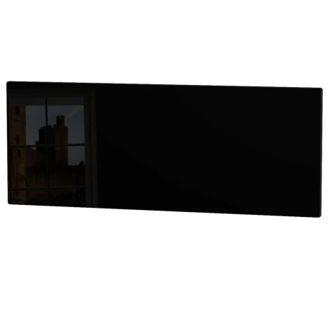KNI077-BG-NW - Knightsbridge Black Gloss & Noche Walnut 4ft 6in Double Headboard