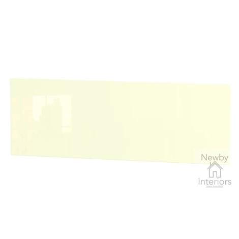 KNI078-CG-BM - Knightsbridge Cream Gloss & Black Matt 5ft King Size Headboard