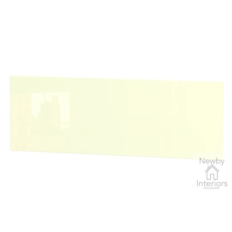 KNI078-CG-NW - Knightsbridge Cream Gloss & Noche Walnut 5ft King Size Headboard
