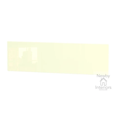 KNI079-CG-BM - Knightsbridge Cream Gloss & Black Matt 6ft Super King Size Headboard