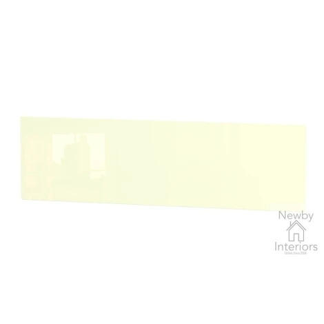 KNI079-CG-NW - Knightsbridge Cream Gloss & Noche Walnut 6ft Super King Size Headboard