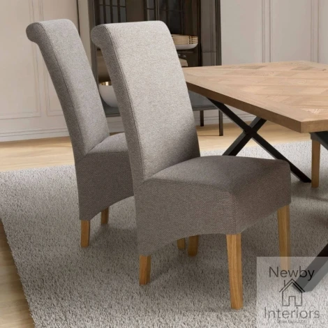 001-20-22-01-01 - Krista Weave Mocha Dining Chair (Pair)