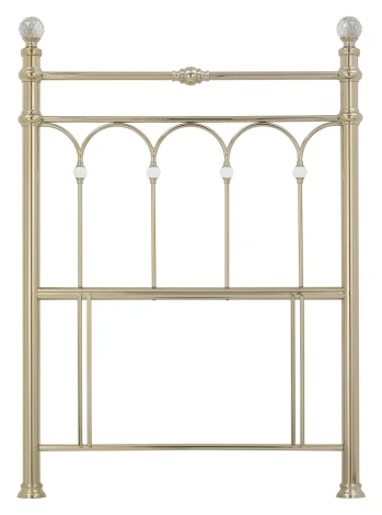Krystal Champagne Brass Headboard (Single 90cm)