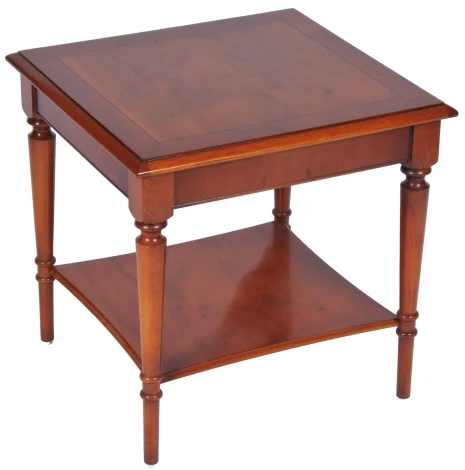 Antique Reproduction - Lamp Table With Shelf