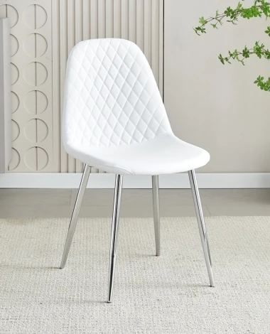 DC1513 - Mexico White PU Chair (Pair)