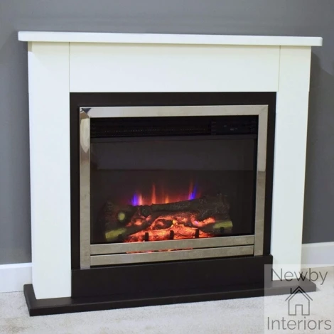 MID1024 - Middleton 41" White Electric Fireplace Suite - 2kW