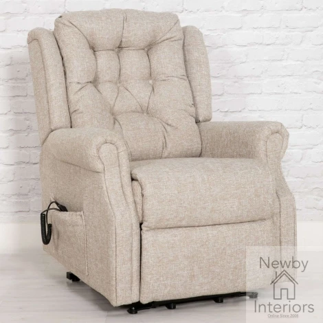 MIL-340-SA - Milton Sand Fabric Twin Motor Lift Recliner Chair