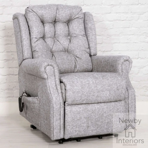 MIL-340-ZI - Milton Zinc Fabric Twin Motor Lift Recliner Chair