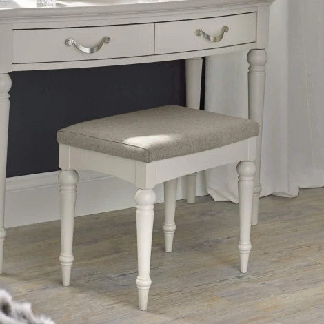 6295-91 - Montreux Soft Grey Stool - Pebble Grey Fabric
