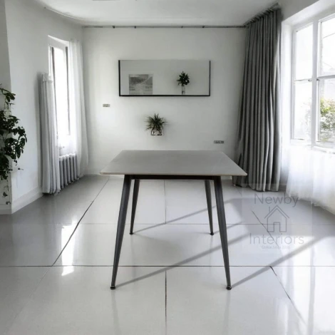 990-03-08 - Monaco Grey Square Ceramic Dining Table (80cm)