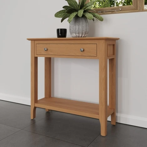 Natalie Light Oak Console Table