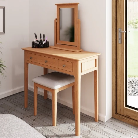 NT-DT - Natalie Light Oak Dressing Table
