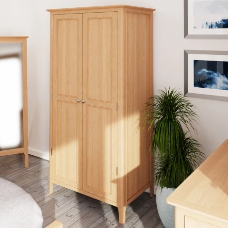 NT-FHR - Natalie Light Oak Full Hanging Wardrobe