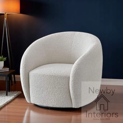 10-T-HF047-NLT-WD3755-2-CHR - Nolita Latte Boucle Accent Chair