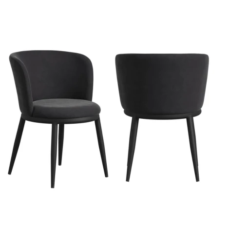 Nova Black / Black Dining Chair (Pair)