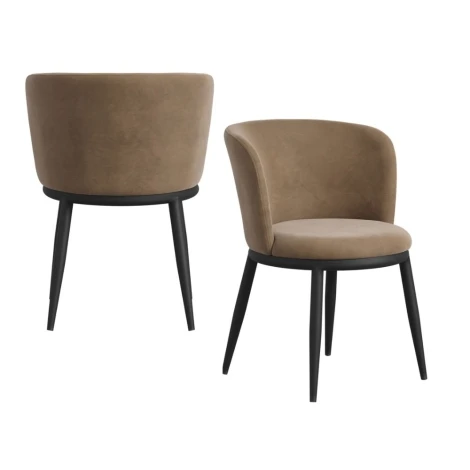 Nova Mole / Black Dining Chair (Pair)