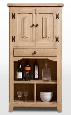 Old Charm Oak Drinks Cabinet (OC3018)