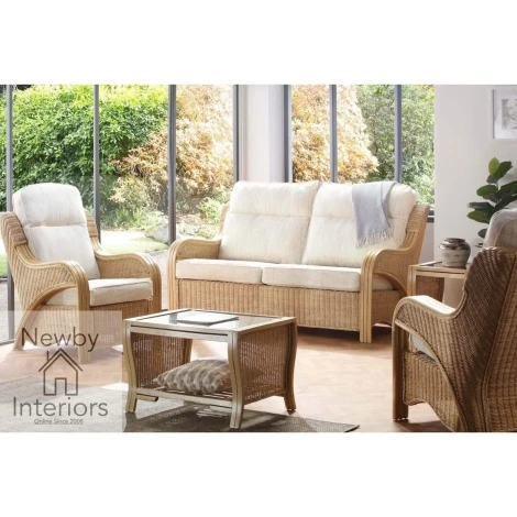 Opera Light Oak, Cane 3 Seater Sofa & 2 Chairs