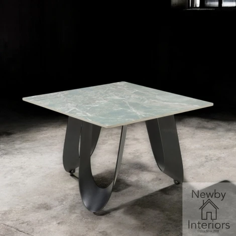 Osaka Green/Grey Ceramic End Table