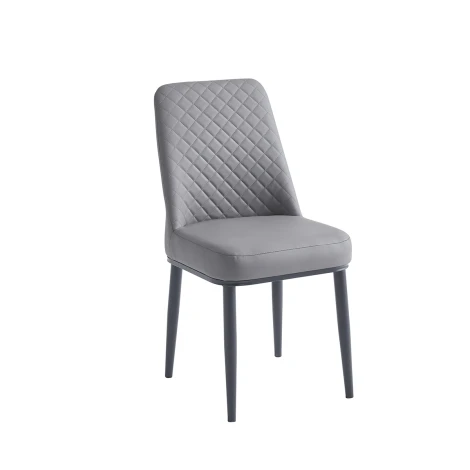 DT1561 - Oxford Grey PU Dining Chair (Pair)