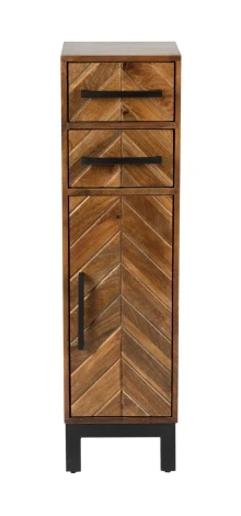 PQR-8 - Parquet Mango 1 Door 2 Drawer Cabinet