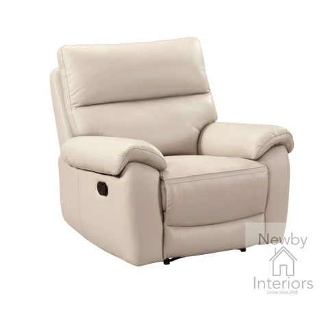 ROC-311E-CK - Rocco Chalk Leather Electric Power Recliner Chair