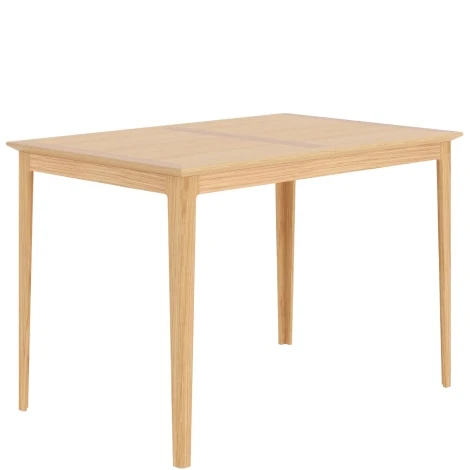 Saxon Oak - Medium Extended Dining Table 120 to 160cm/1.2m to 1.6m - Clean Lacquer Finish