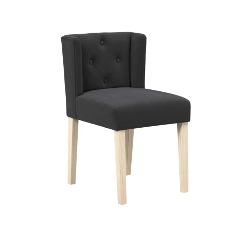SHAANTCHA - Shay Anthracite Winged Dining Chair Without Arms