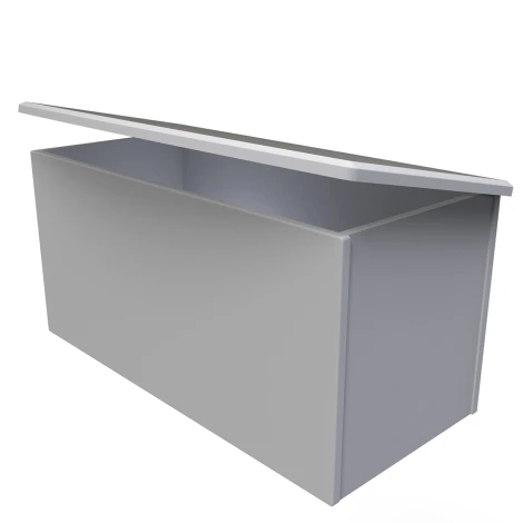 SHE035-GM - Sherwood - Blanket Box - Grey Matt Finish