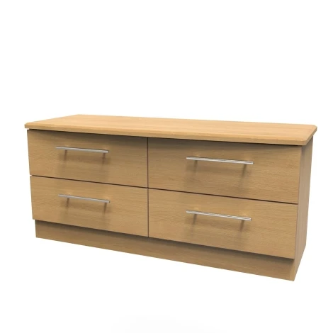 SHE036-O - Sherwood - 4 Drawer Bed Box - Modern Oak Finish
