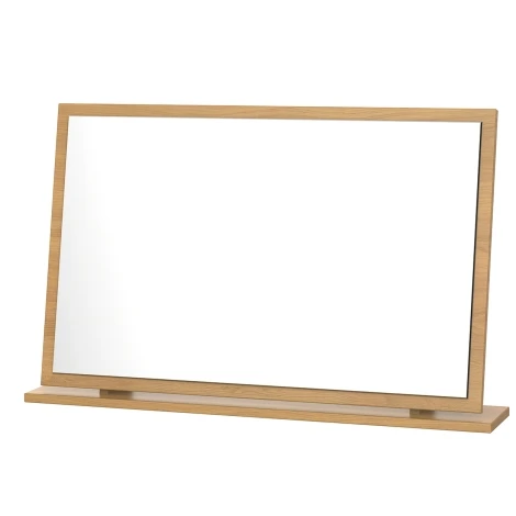 SHE047-O - Sherwood - Large Mirror - Modern Oak Finish