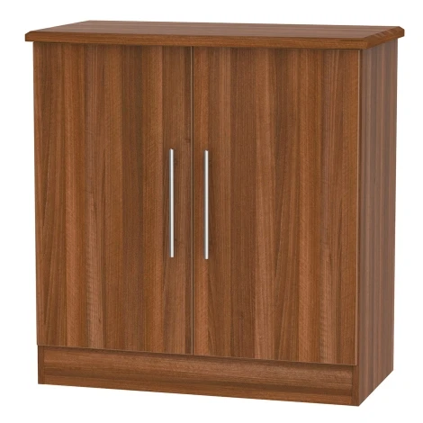 SHE204-N - Sherwood - 2 door Storage Unit - Noche Walnut Finish