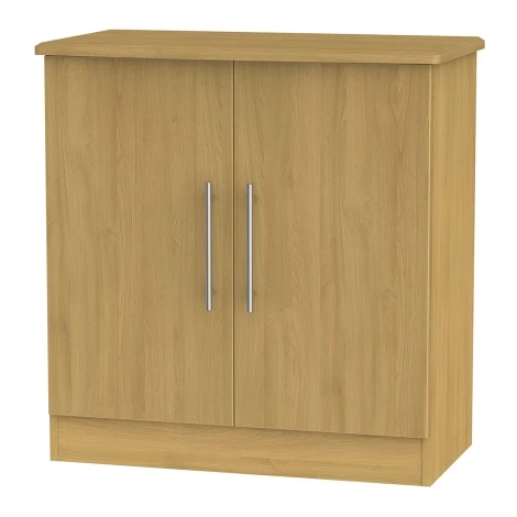 SHE204-O - Sherwood - 2 door Storage Unit - Modern Oak Finish