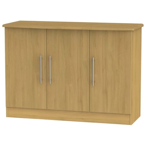SHE205O - Sherwood - 3 door Storage Unit - Modern Oak Finish