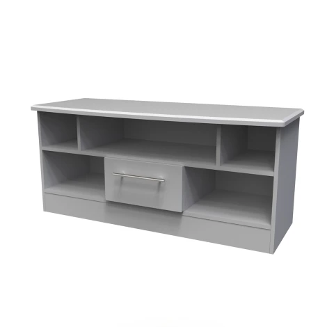 SHE210-GM - Sherwood - Open TV Unit - Grey Matt Finish