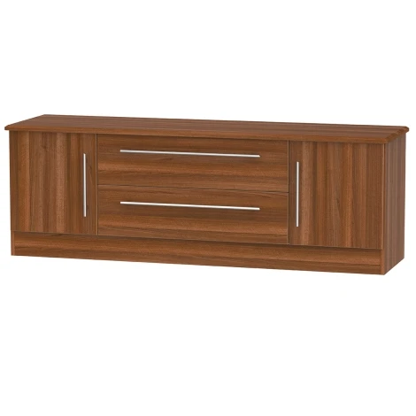 SHE211-N - Sherwood - Wide 2 Door 2 Drawer TV Unit - Noche Walnut Finish
