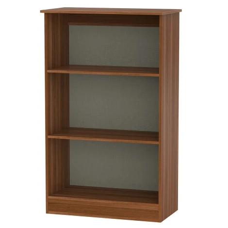 SHE292-N - Sherwood - 2 Shelves Bookcase - Noche Walnut Finish