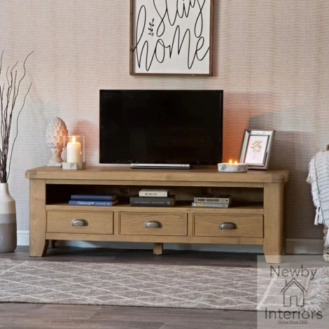 Smoked Oak Large Tv Unit (HO-LTV)