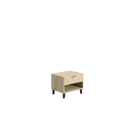 STOCKHCHEVCAB1DR - Stockholm Chevron 1 Dr Bedside Cabinet